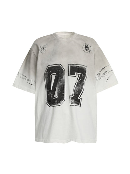 T-shirt en jersey à motif dégradé