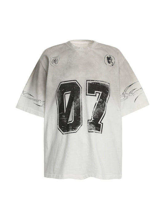 T-shirt en jersey à motif dégradé
