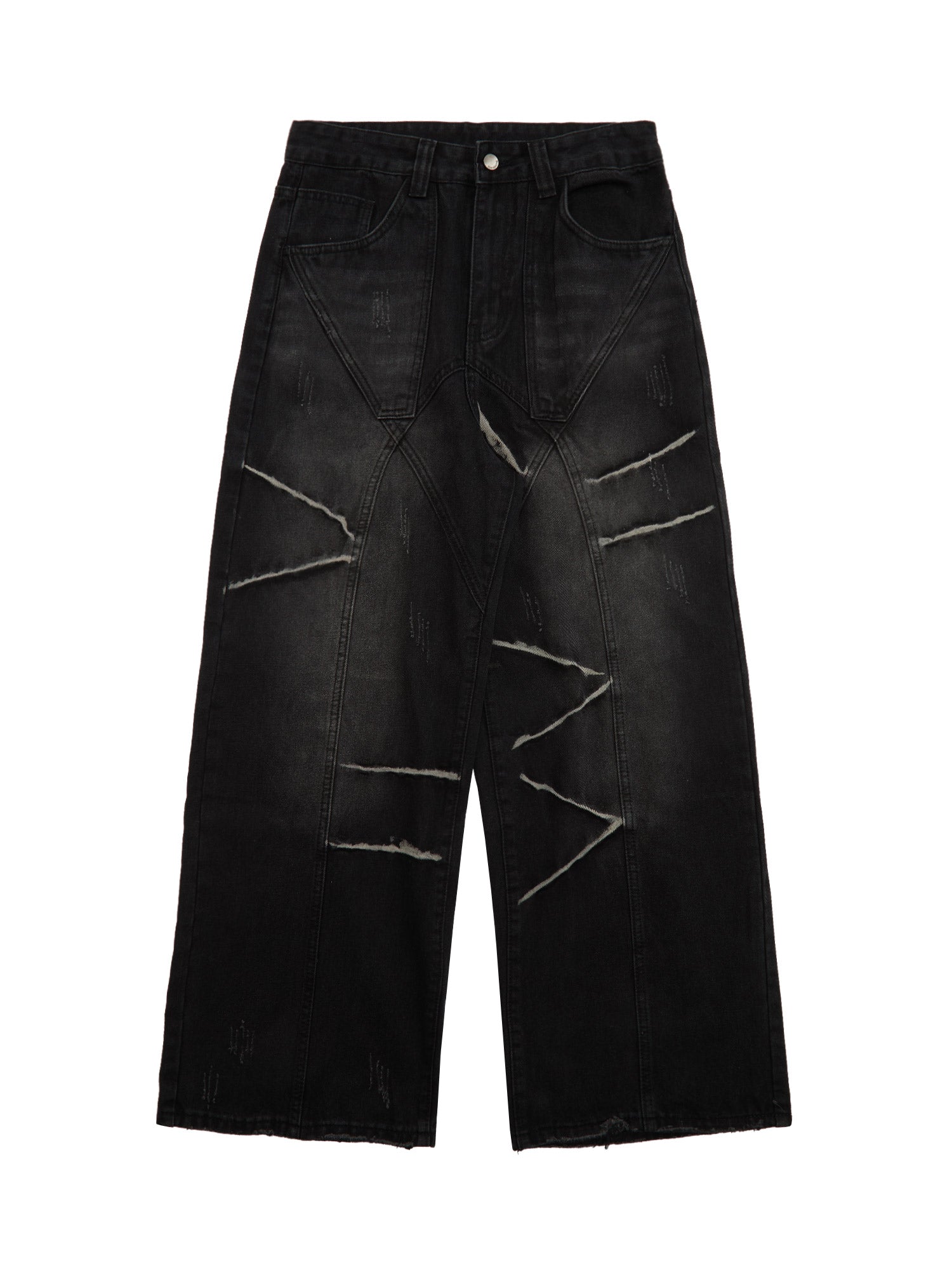 Thesupermade Deconstructed Design Wash Jeans - 2248