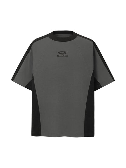 Contrast Color Short Sleeve T-Shirt