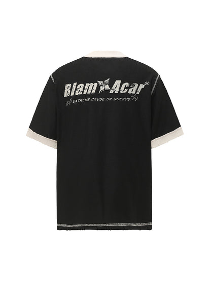 Distressed NO. 28 Jersey T-Shirt