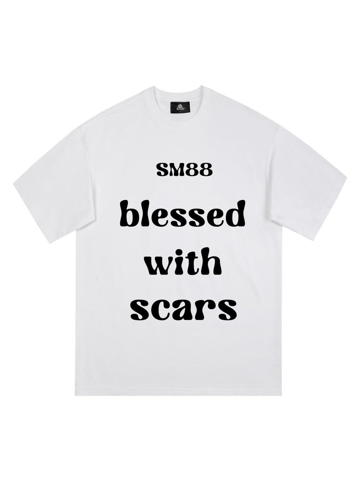Original "Blessed With Scars" Slogan T-Shirt