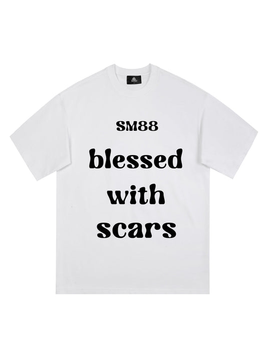 Original "Blessed With Scars" Slogan T-Shirt