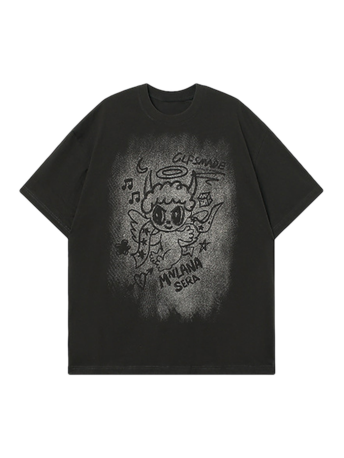 T-shirt graphique surdimensionné Angel