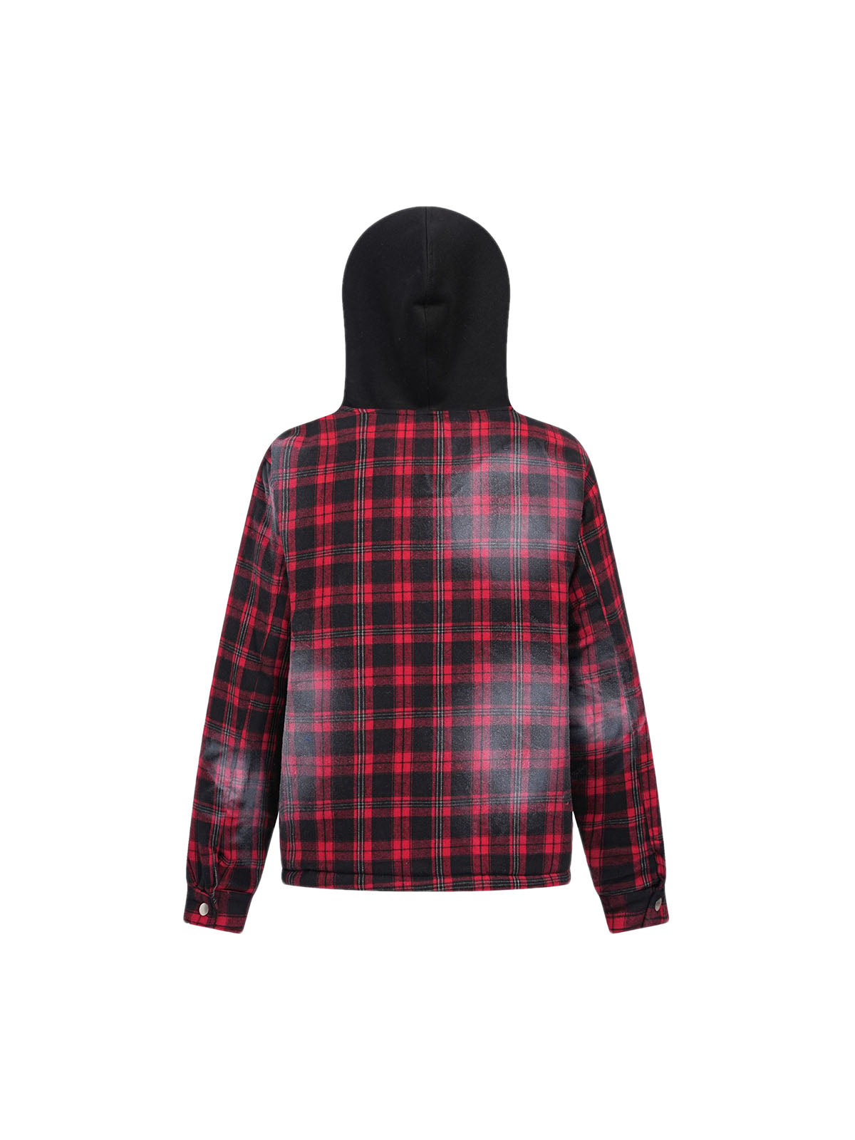 Veste matelassée à capuche à carreaux foncés Thesupermade