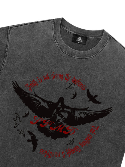 Original Vintage Washed Slogan Graphic T-Shirt
