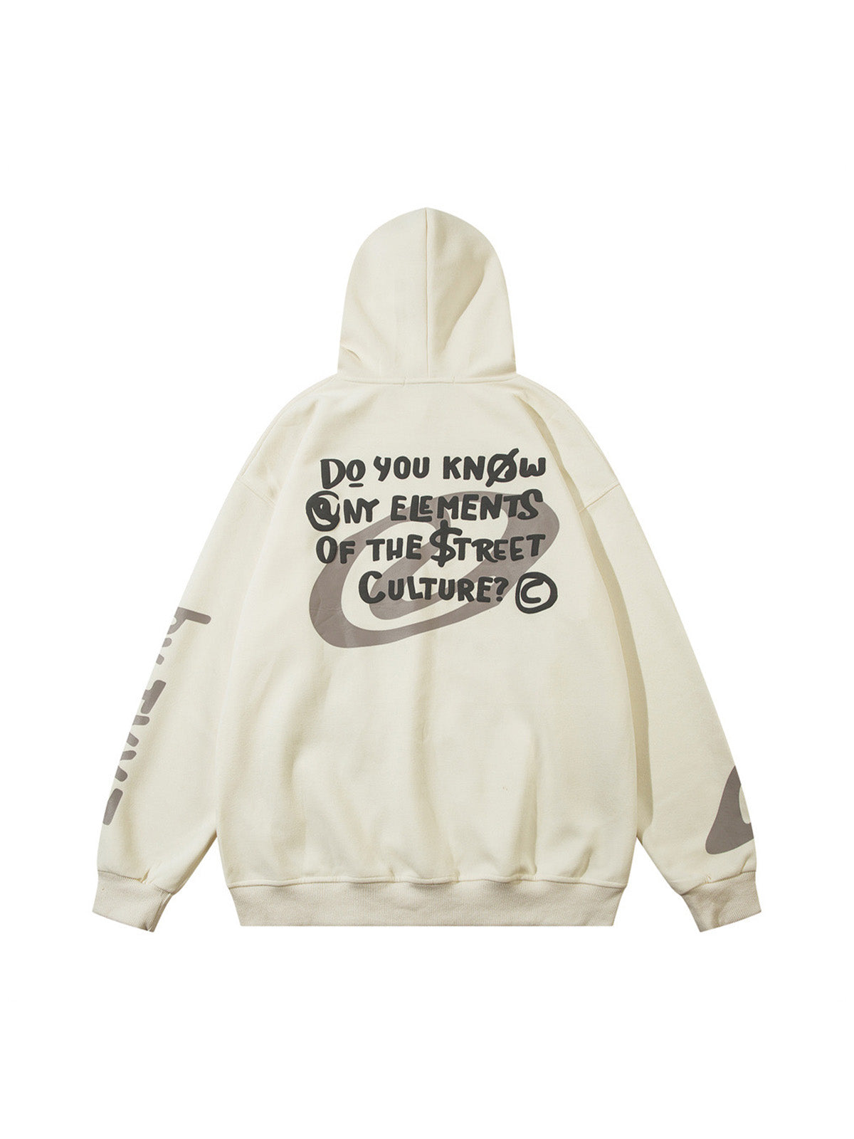 Thesupermade Abstract Angel Print Pullover Hoodie