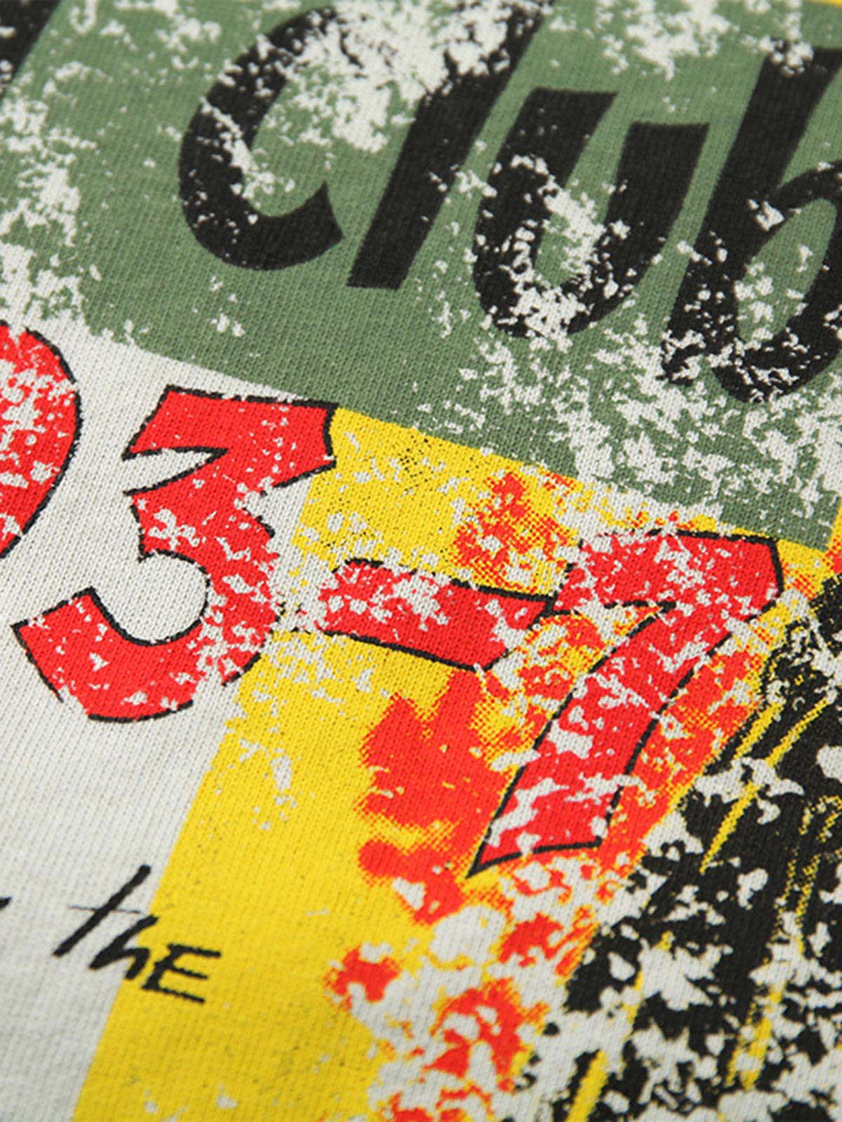 T-Shirt mit gespleißtem Dekonstruktions-Print