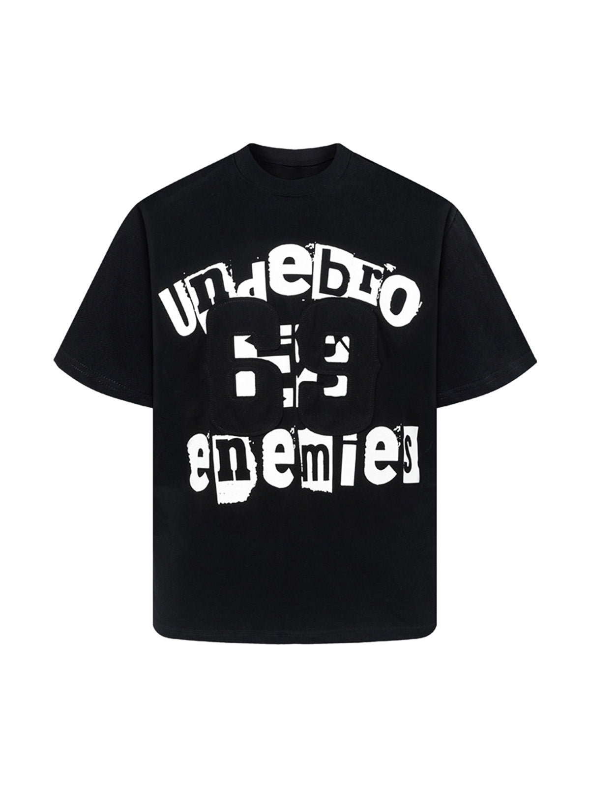 Graphic Patch Letter Print T-Shirt