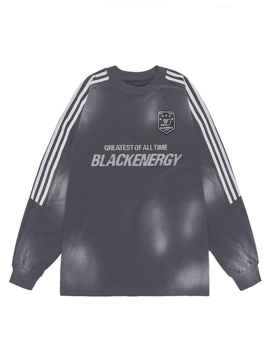 Gestreiftes Langarm-T-Shirt aus Jersey
