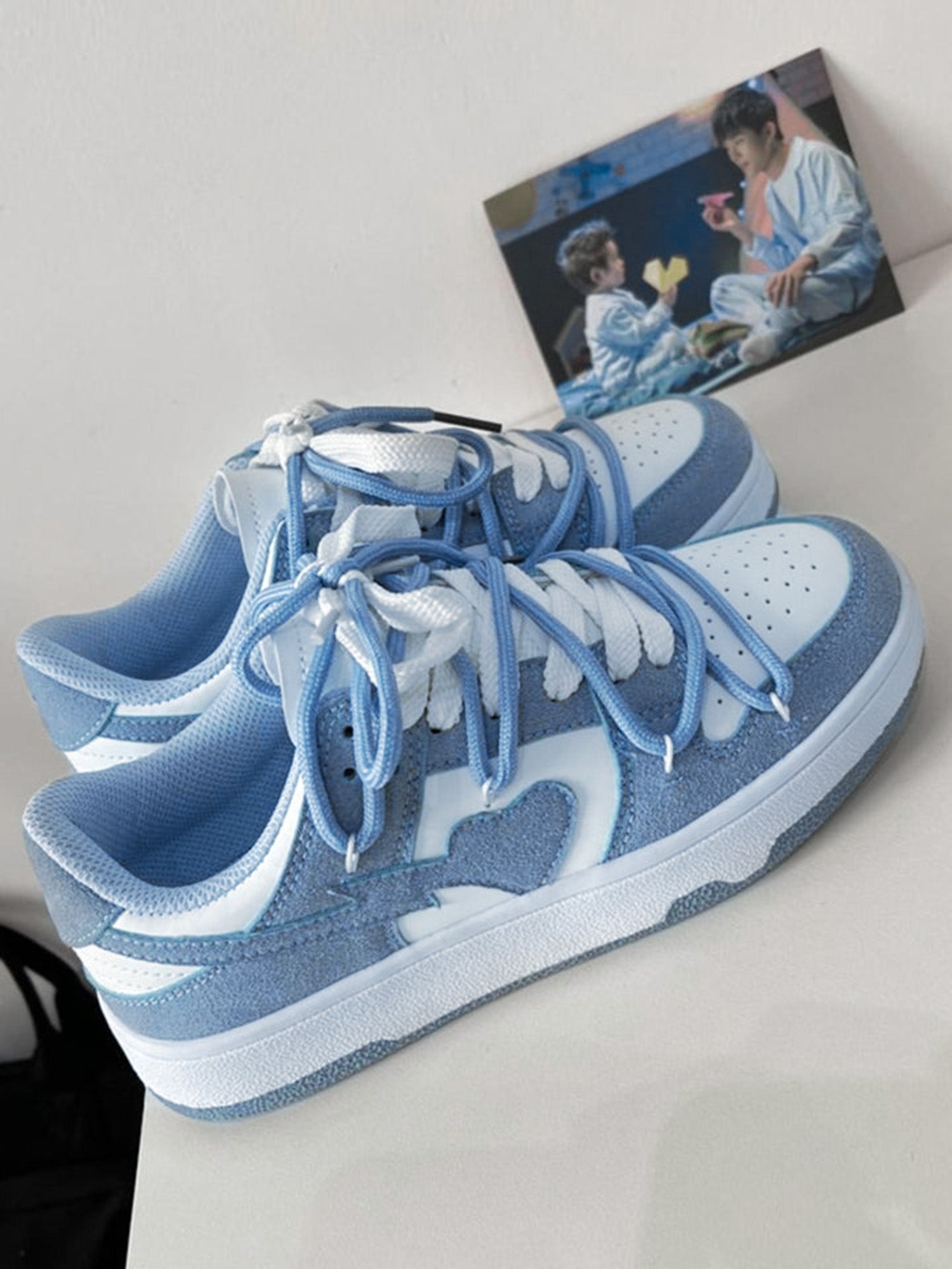 Chaussures de planche respirantes Thesupermade Haze Blue Love - 1854