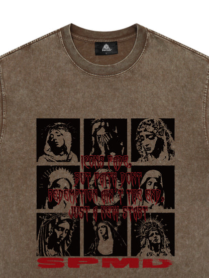 Original Saint Slogan Graphic T-Shirt