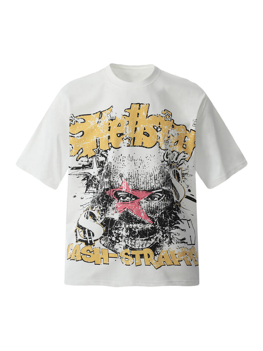 T-shirt imprimé graphique de rue