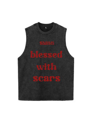 Original "Blessed With Scars" Slogan Vest