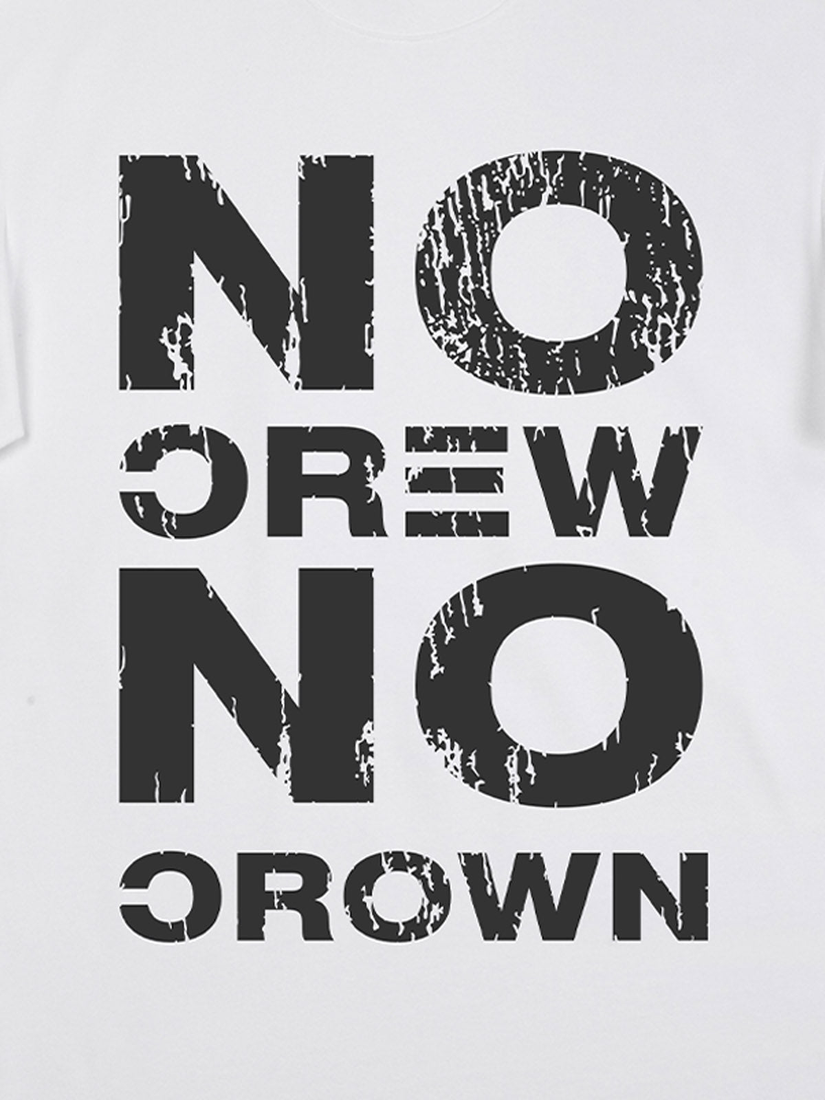 Originales No Crew No Crown Grafik-T-Shirt