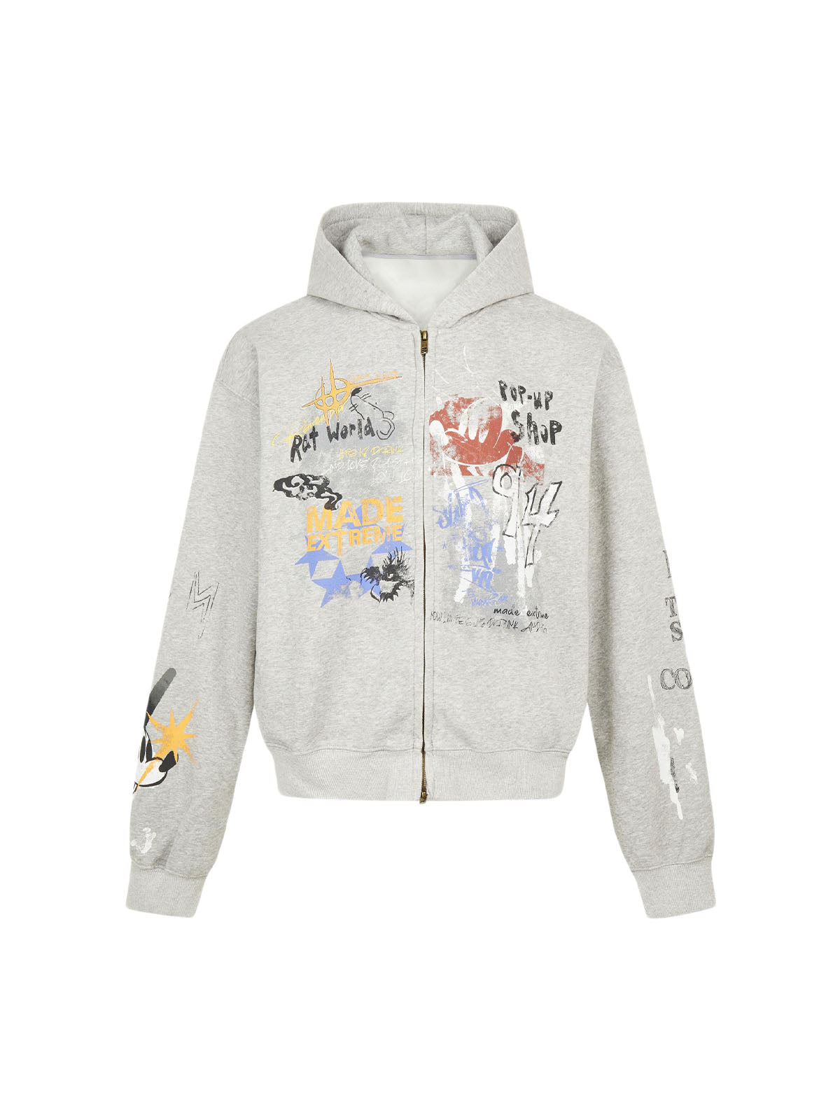 Thesupermade Graffiti-Cardigan-Hoodie