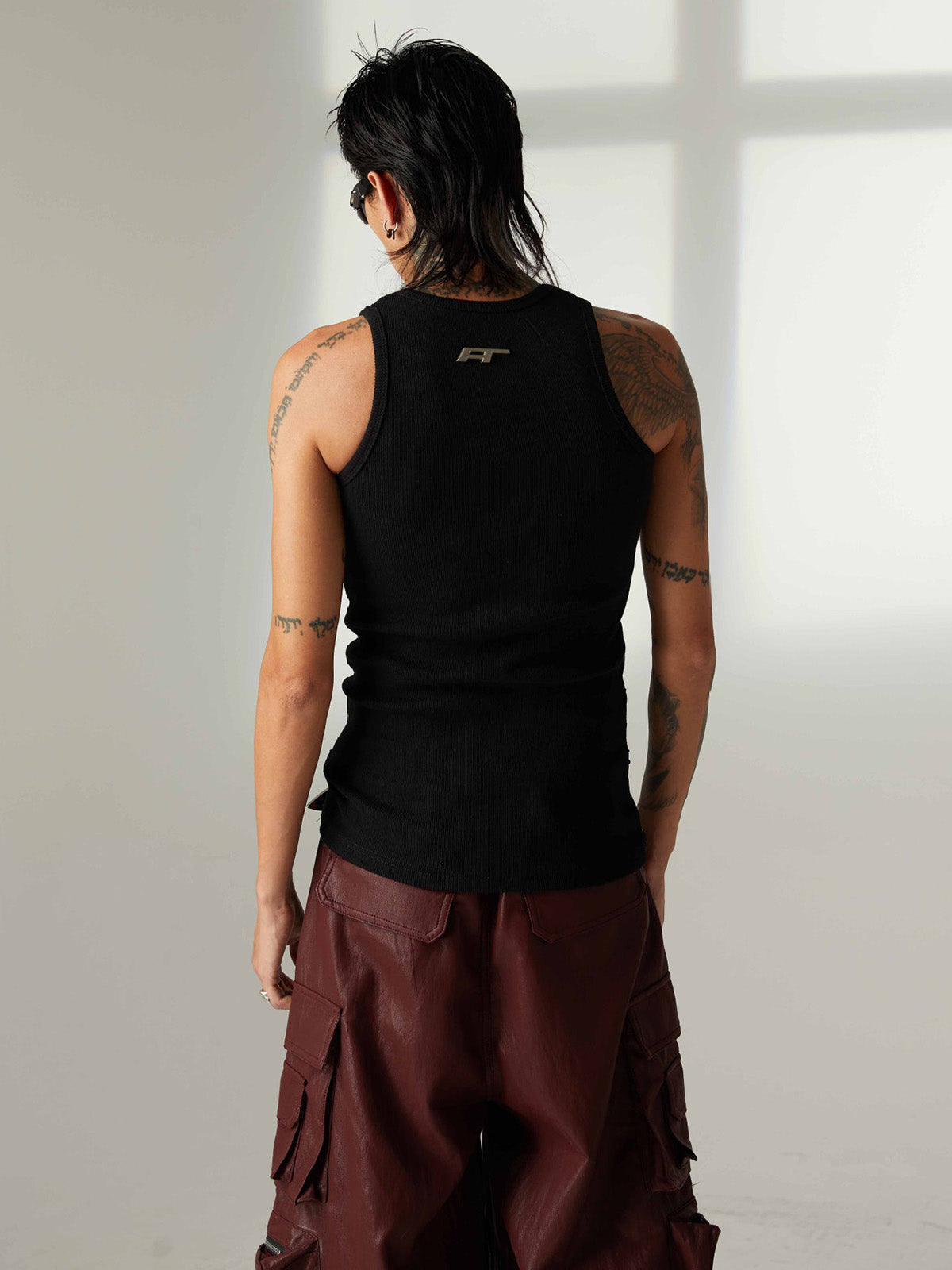 Street Heavy Rhinestone Threaded Vest