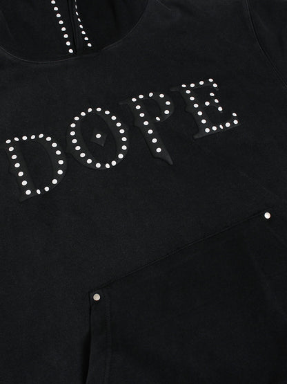Thesupermade – Mit Nieten verzierte grafische Hoodies 