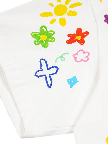 Retro Graffiti Hand-Painted T-Shirt