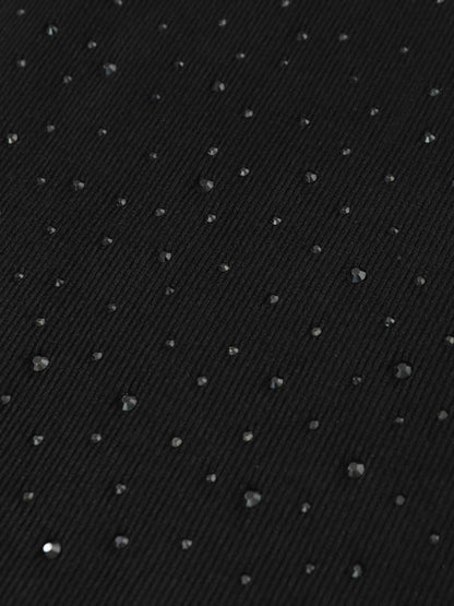 Street Heavy Rhinestone Threaded Vest