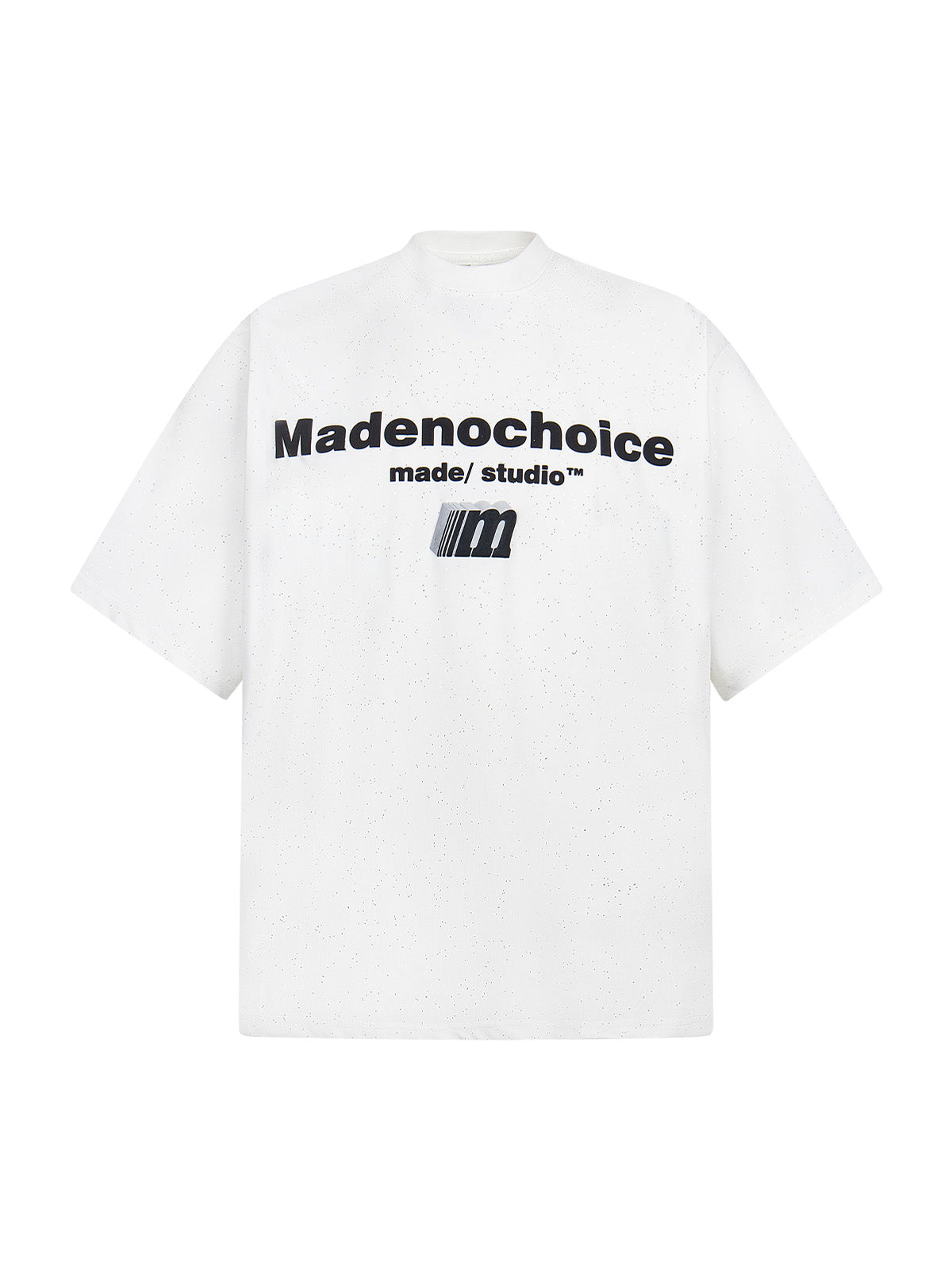 Kurzärmliges T-Shirt mit Retro-Schriftdesign und starkem Sternenhimmel-Print