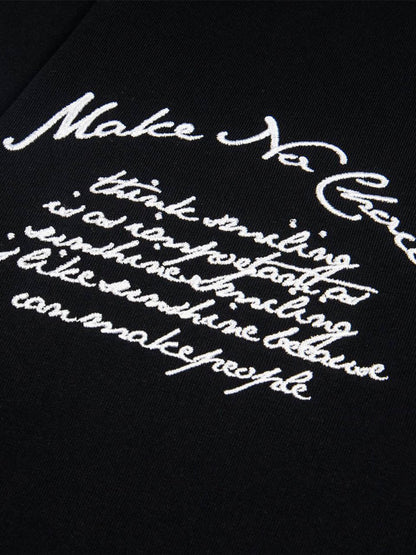 T-Shirt im Retro-Motorrad-Stil mit schwerem Patch-Stickerei