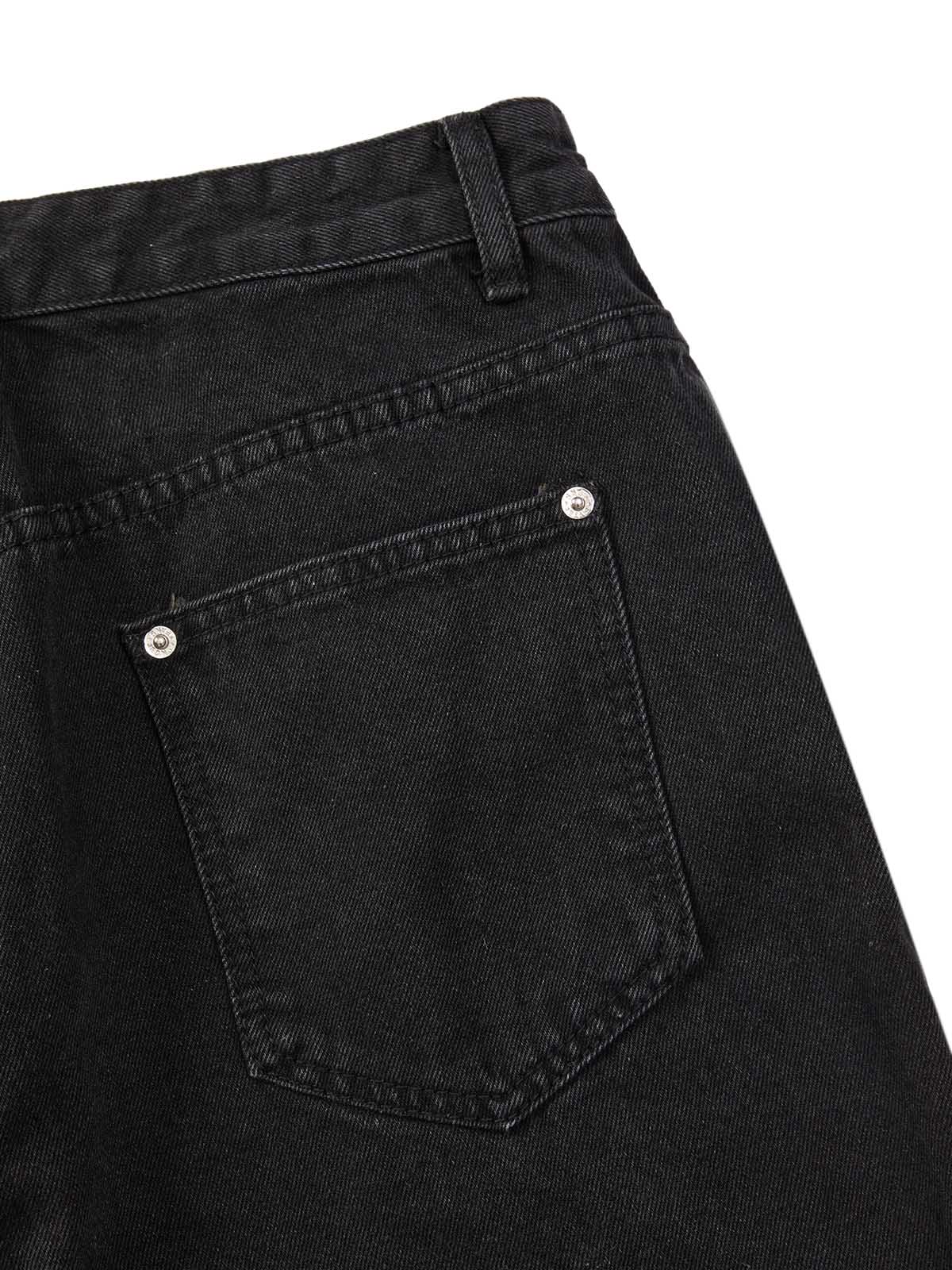 Kurzärmliges Cropped-Denim-Set mit dekonstruiertem Patchwork
