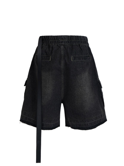 Street RO – Cargo-Jacke aus gewaschenem Denim