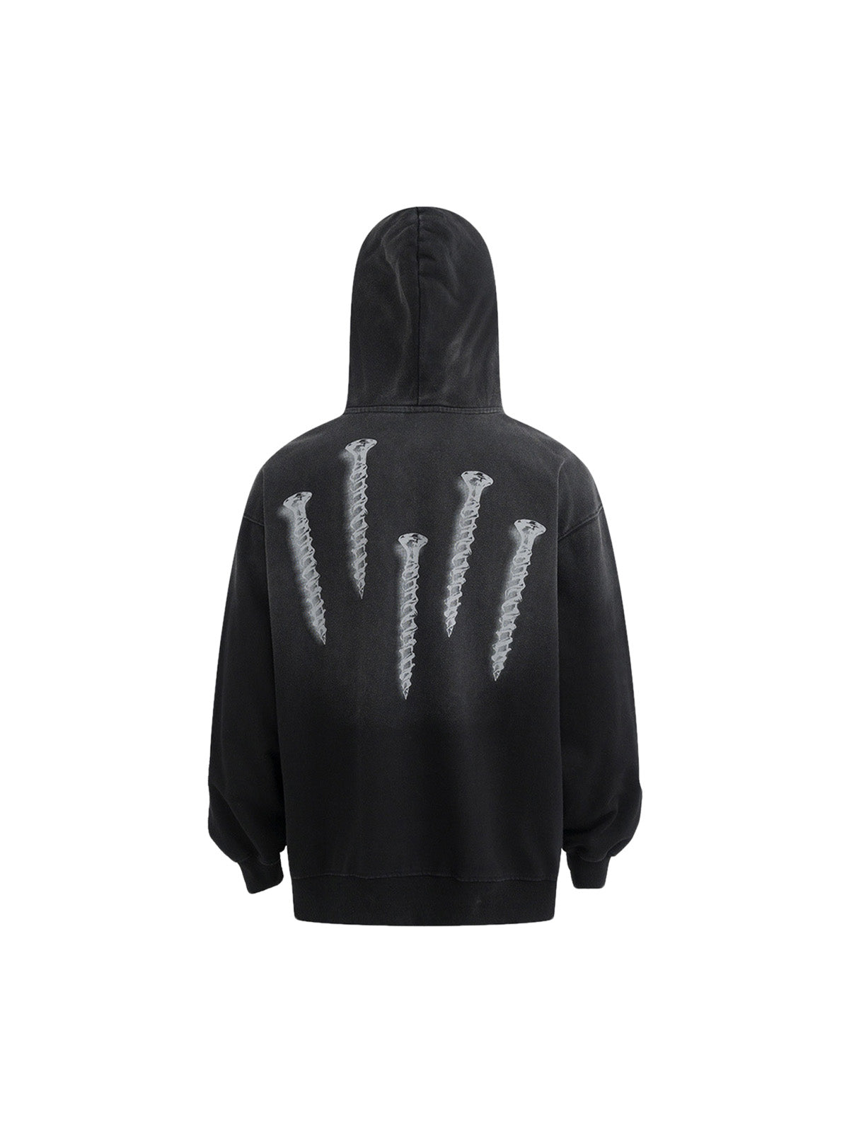 Thesupermade Nail Graphic Gradient Pullover Hoodie