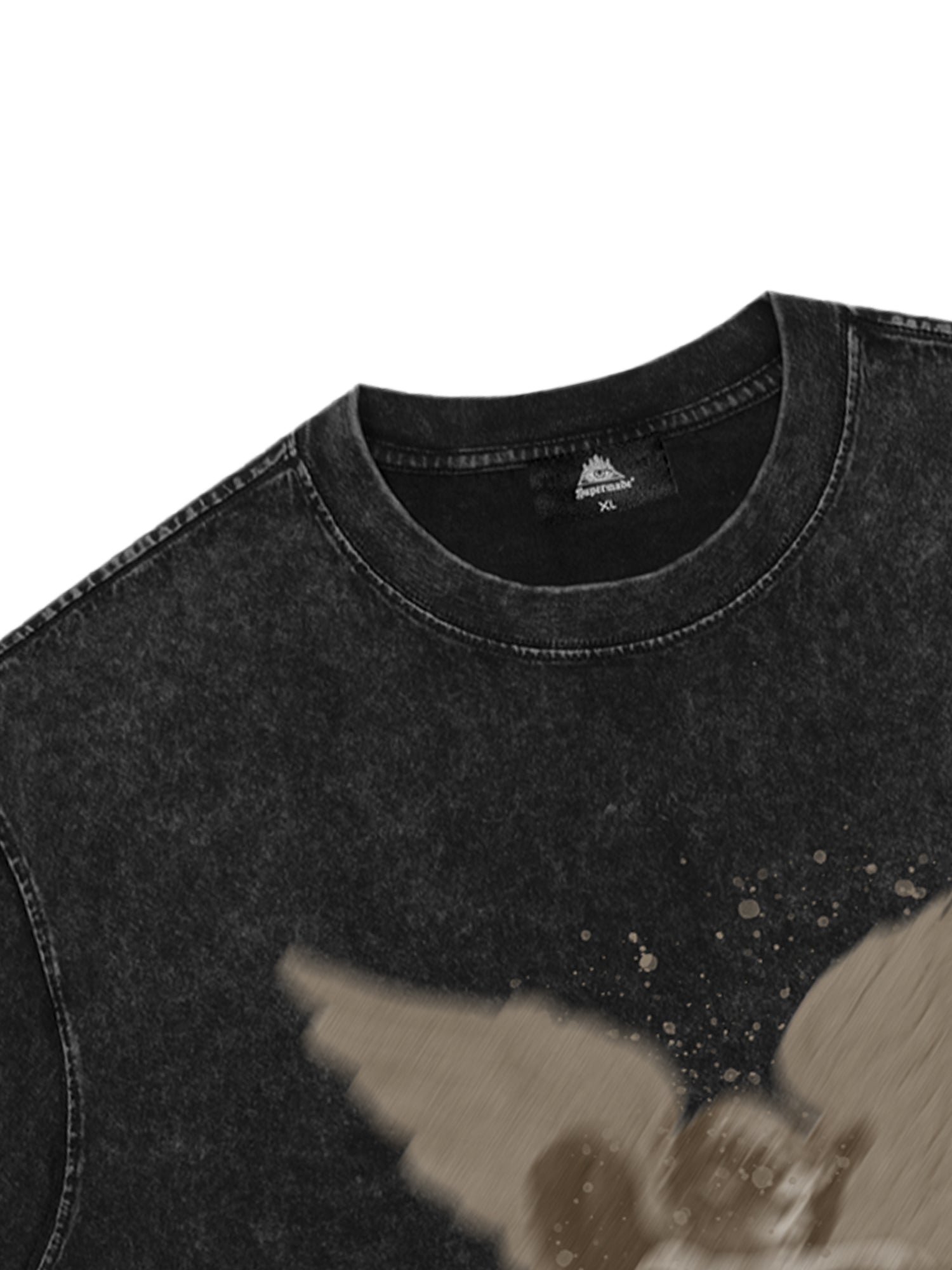 T-shirt imprimé ange délavé Thesupermade