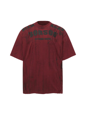 Wasteland Dirty Dye Oversized Graphic T-Shirt