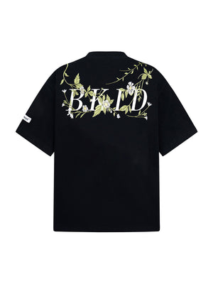 Floral Embroidered Oversized Short Sleeve T-Shirt
