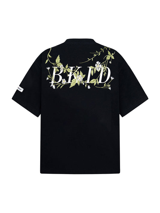 Floral Embroidered Oversized Short Sleeve T-Shirt