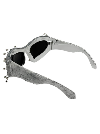 Hip Hop Punk Beaded Sunglasses