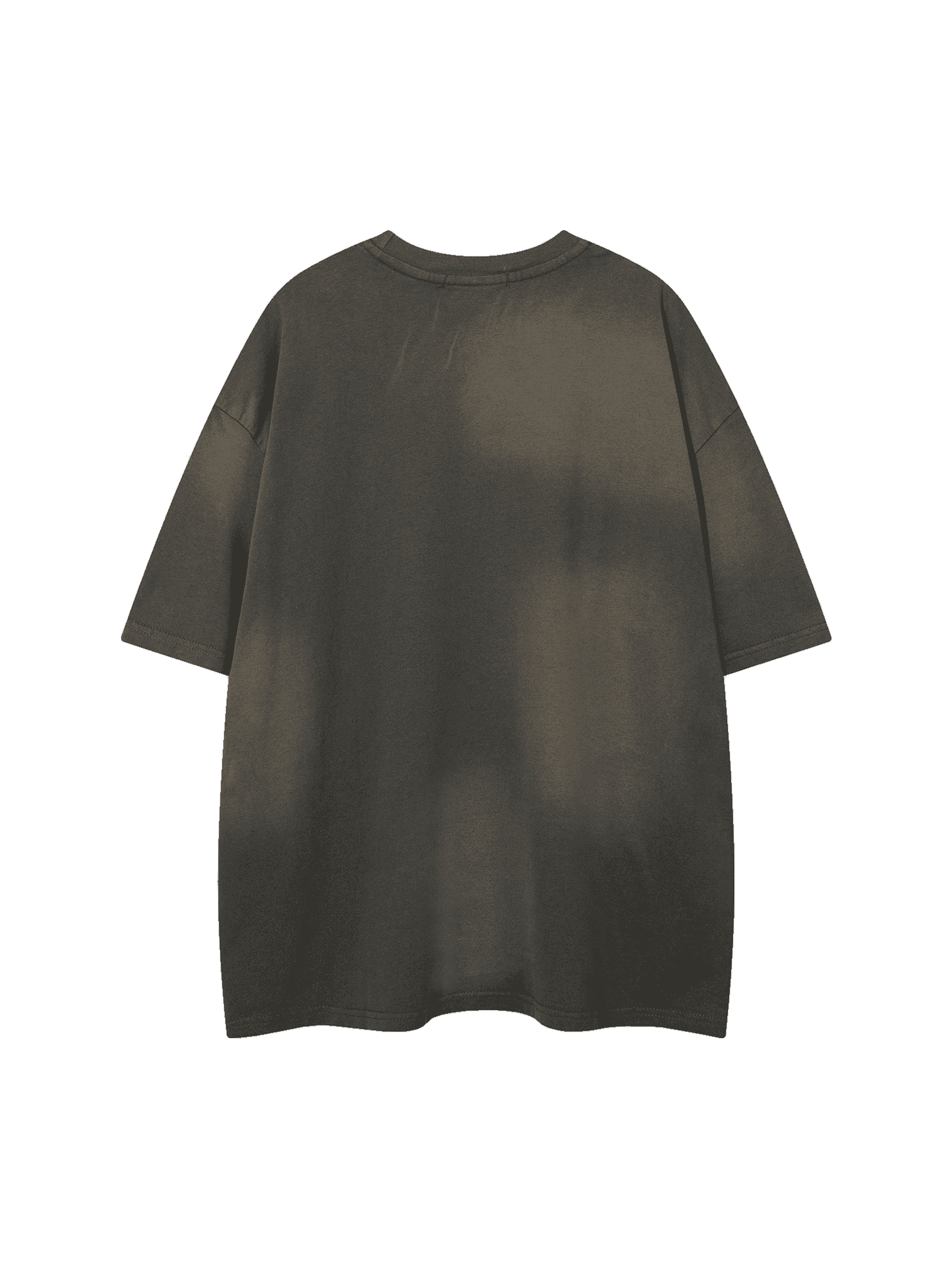 Thesupermade – Verwaschenes, besticktes Street-Rap-T-Shirt – 2102 