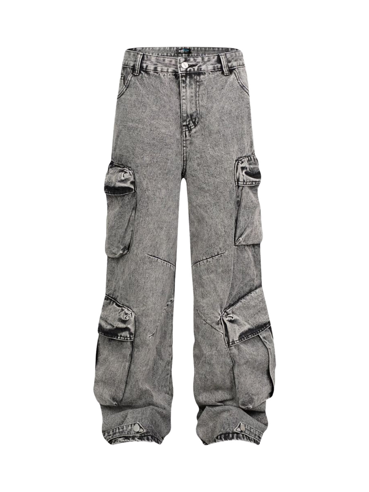Jean cargo délavé multi-poches Thesupermade