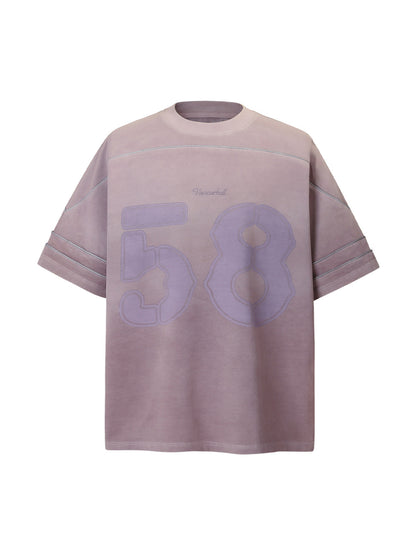 Washed Jersey Welt Stitching T-shirt