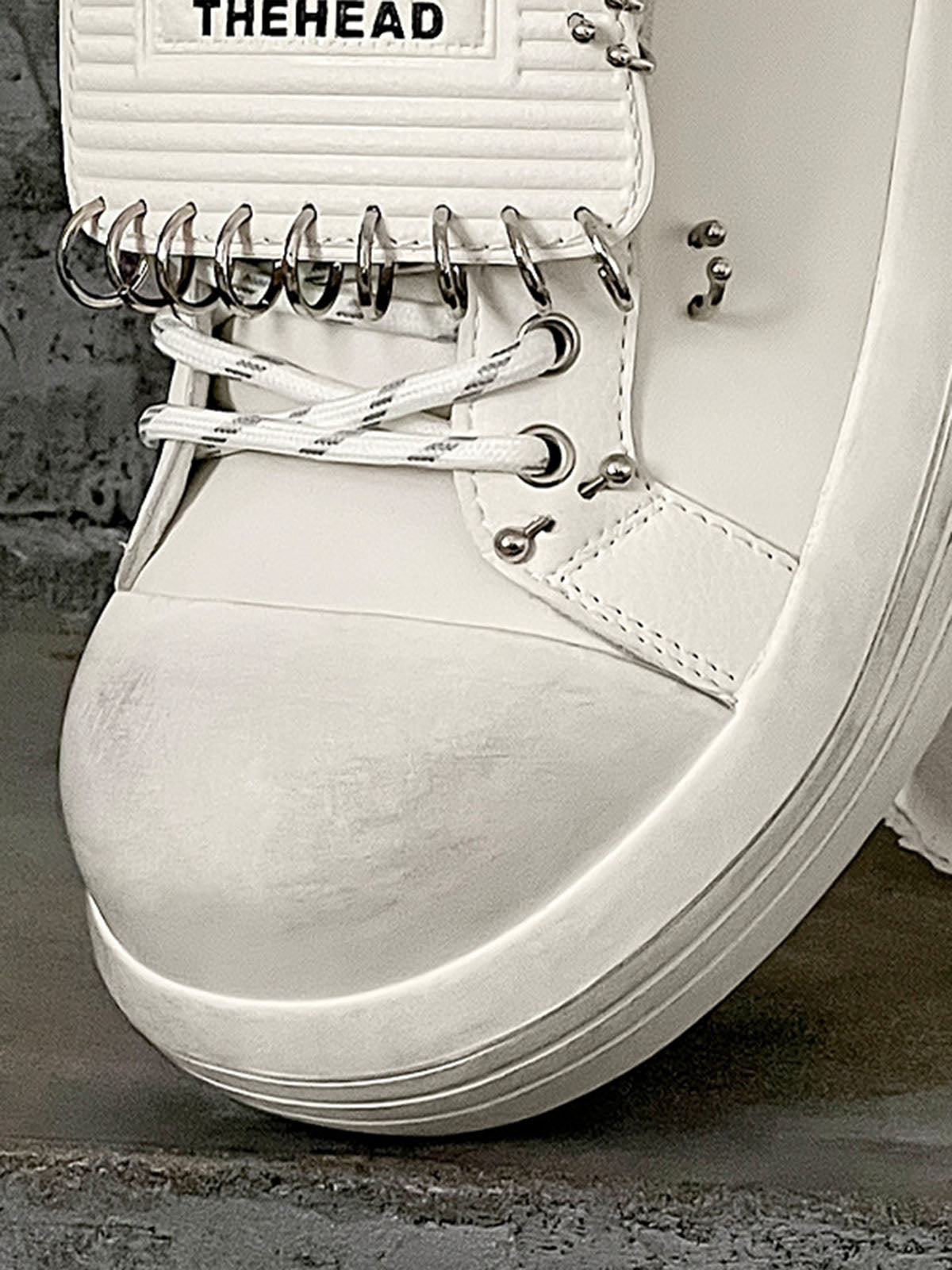 Thesupermade Punk Metal Ring Platform Sneakers