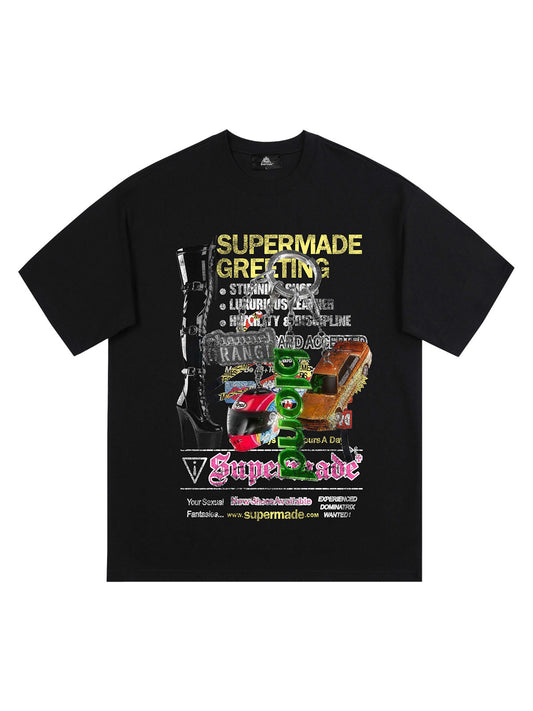 T-shirt à imprimé graphique audacieux