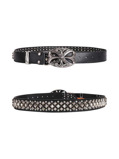 Ceinture rétro punk strass Thesupermade - 2175