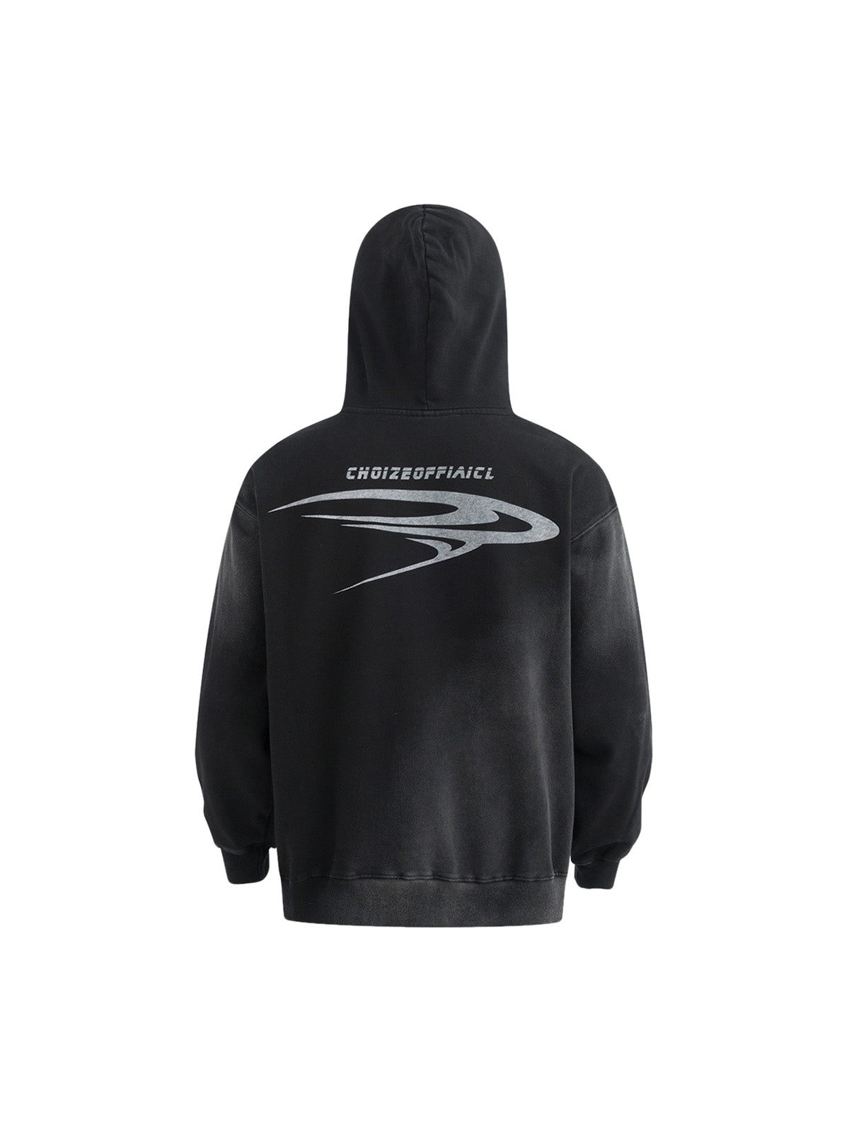 Hoodie mit schwerem, gewaschenem Buchstaben-Print