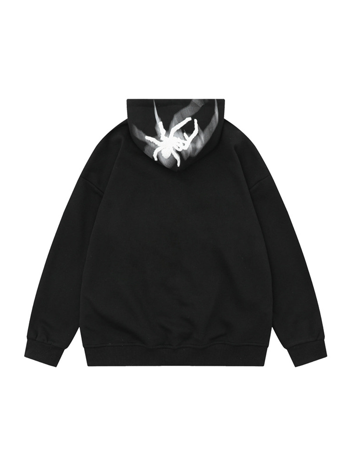 Thesupermade Flocked Spider Hooded Sweatshirt