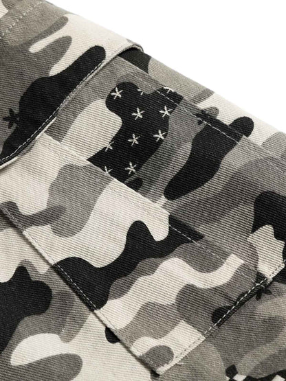 Camouflage Multi-pocket Cargo Jorts