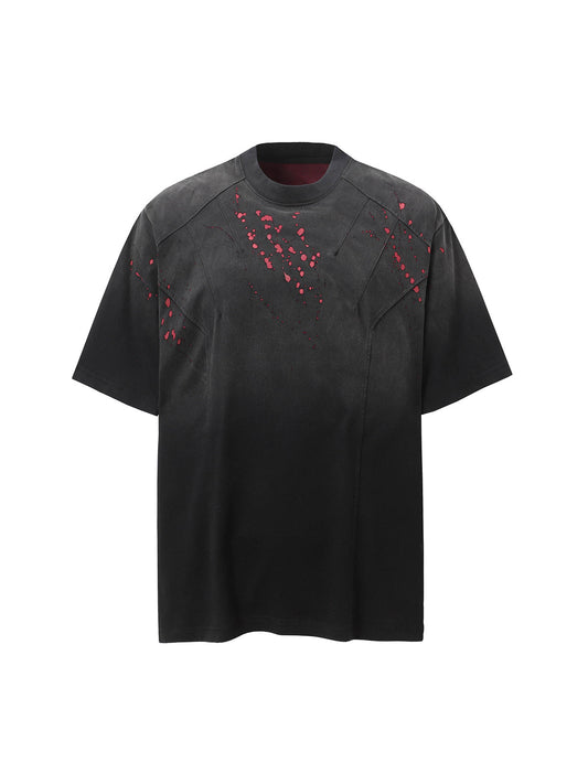Vintage Washed Dot Spray T-Shirt