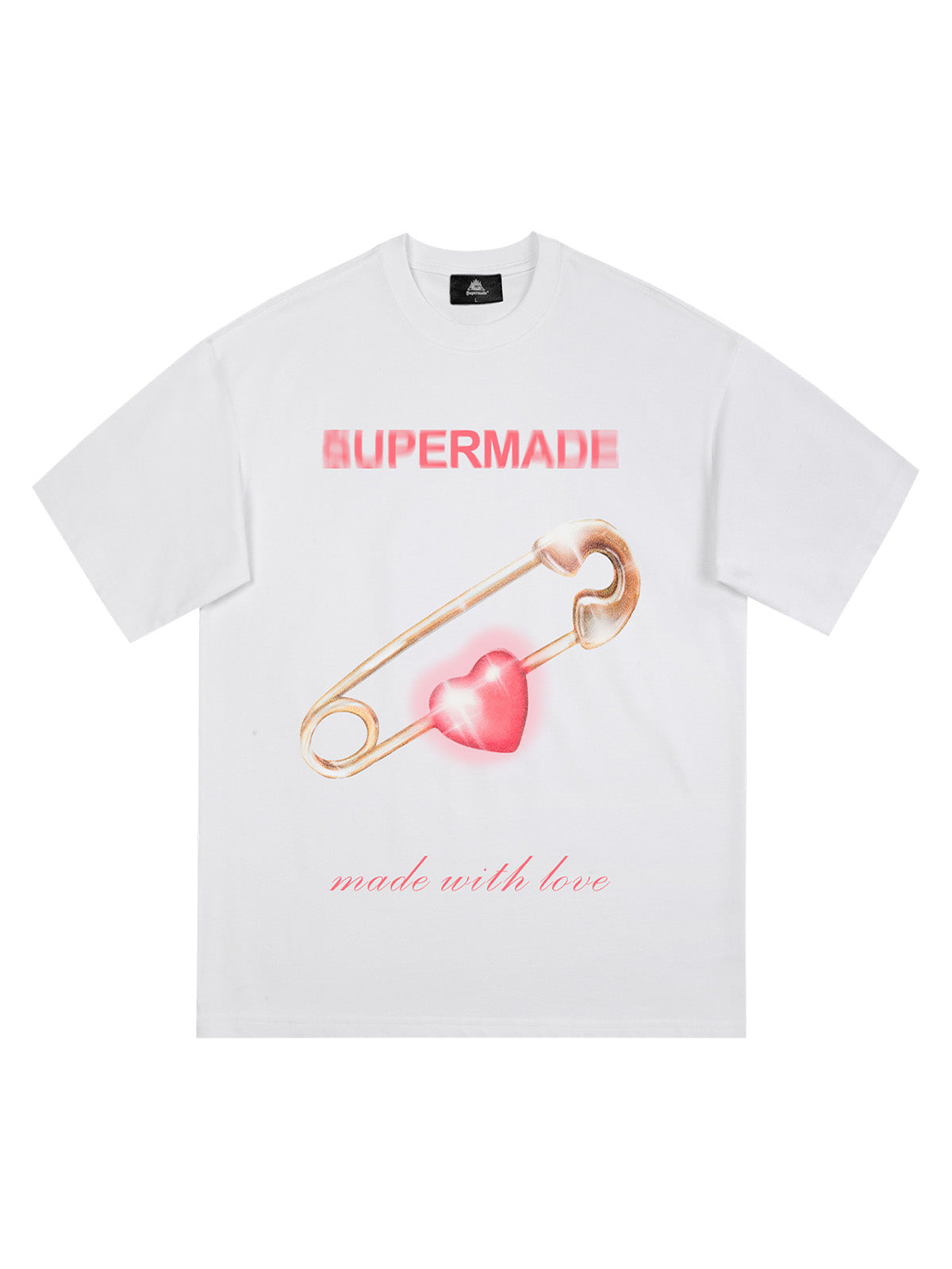 T-shirt hip-hop supermade Street Paperclip Heart