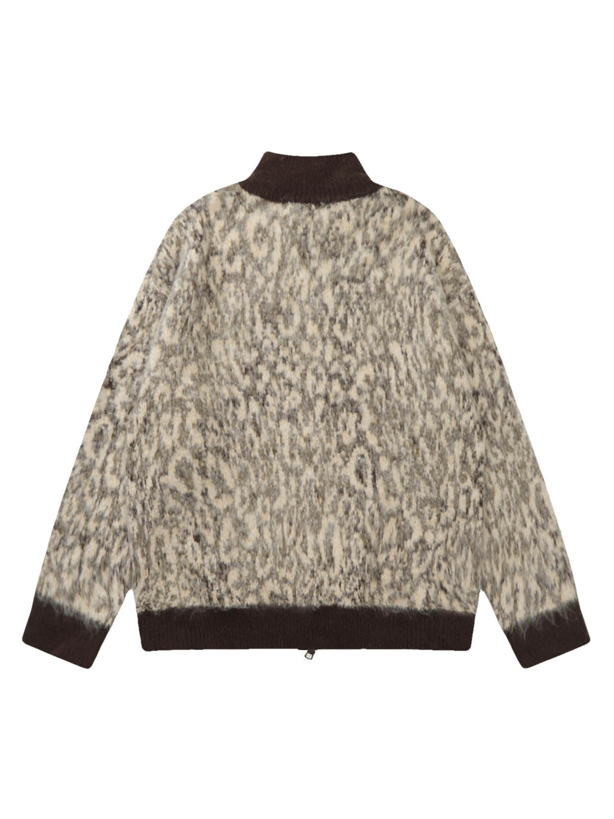 Thesupermade Vintage Cheetah Mohair Sweater Jacket