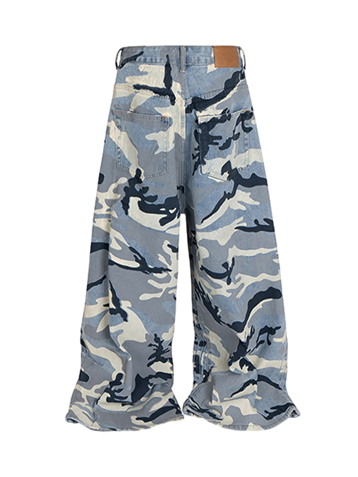 Street Retro Camouflage Baggy Jeans