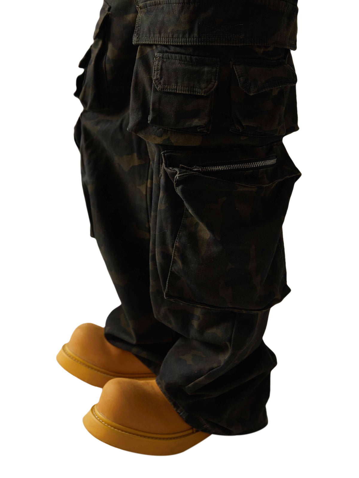 Wasteland Style Camouflage Baggy Cargo Pants