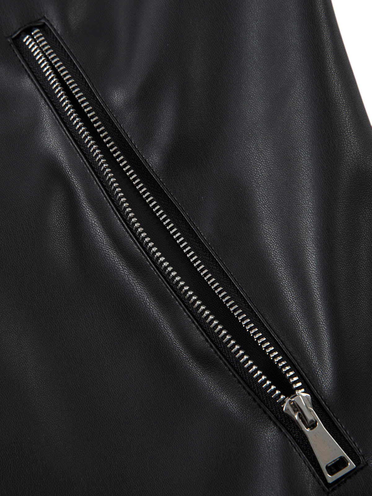 Motorcycle Multi Zipper PU Leather Vest