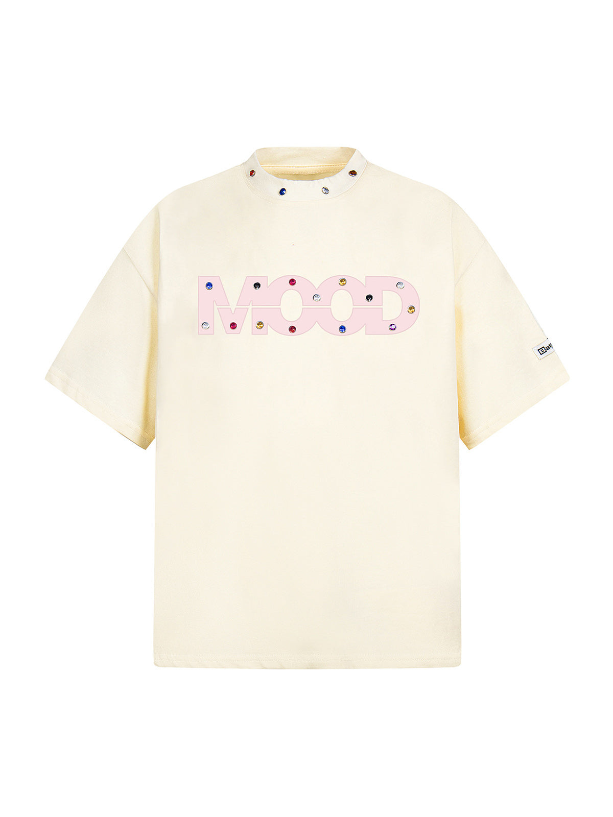 T-shirt Street Retro MOOD Patch brodé à rivets